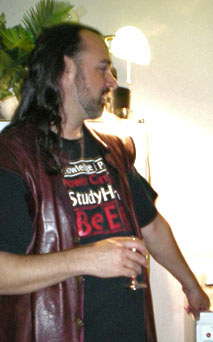 Jeff Jennings having a discussion with someone out of sight